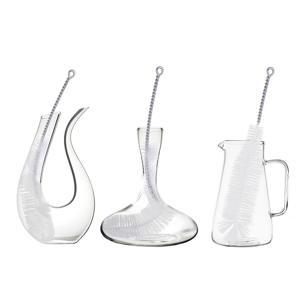 Bottle Brush, Ideal for Cleaning Narrow Neck Swing Top Glass Bottles, Wine Bottles, Beer Bottles, Soda Bottles, Spray Bottles, Kombucha Bottles(White+1PC)