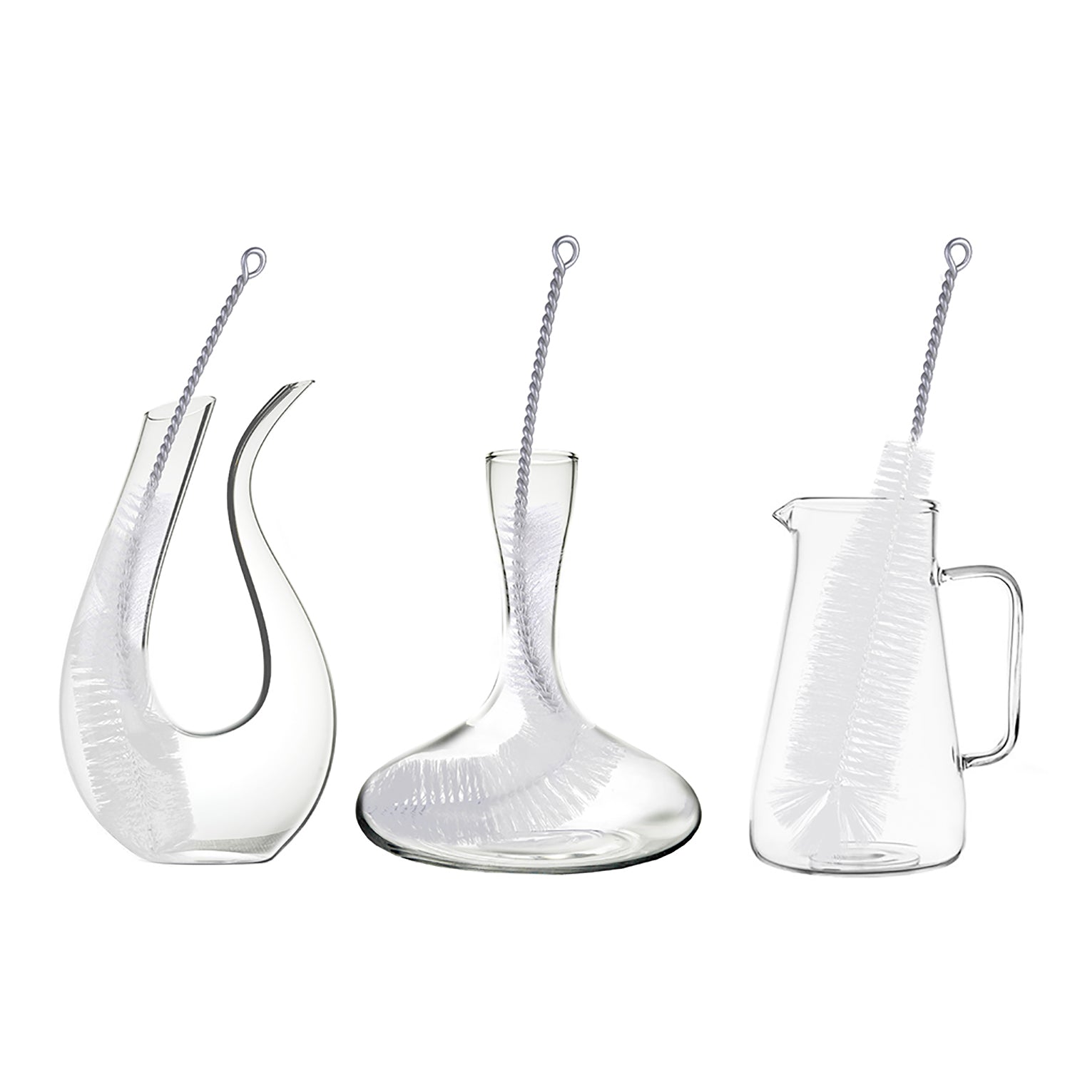 Bottle Brush, Ideal for Cleaning Narrow Neck Swing Top Glass Bottles, Wine Bottles, Beer Bottles, Soda Bottles, Spray Bottles, Kombucha Bottles(White+1PC)